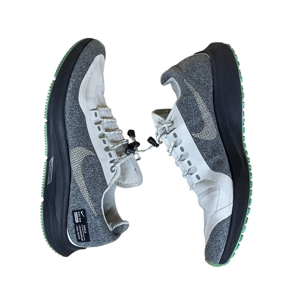 Nike Pegasus 35 Shoes Sneakers Women 8.5 Gray Teal Run Shield Running AA1644-100